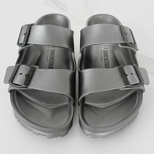 ***SOLD***
Birkenstock L10 Two-Strap Recovery Slide Sandal  Arizona EVA Silver